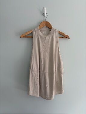 FLX Women's Sleeveless Tank Top in Light Beige, size S